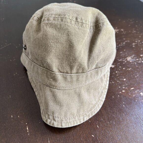 Cap With “Military” Patch & Metal Stars One Size Fits Most Hat Slip On Lined - Picture 1 of 7